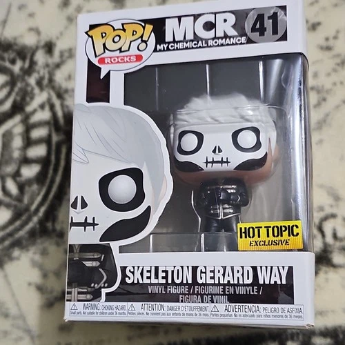 Funko Skeleton Gerard Way Hot Topic Exclusive Pop! Rocks #41 Vinyl Figure