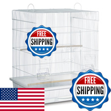Ph Prevue Hendryx Prevue Pet Products Square Top Parakeet Cage White Sp25212W/W