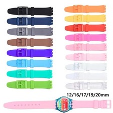 For Swatch Band Straps Silicone Waterproof Replacement Bracelet 16/17/19/20mm