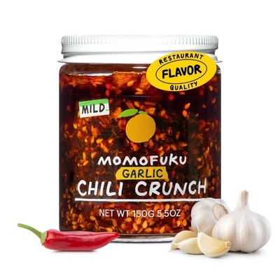 Mild Garlic Chili Crunch by David Chang, (5.5 Ounces), Chili Oil with Crunchy...