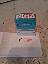 X-Stamper COPY Self-Inking Red And Blue Stamp 1342 Pre-Inked Refillabe USED