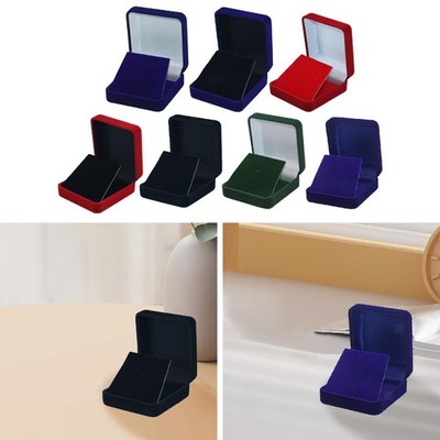 Samt-Ausstellungsbox für Abzeichen, Geschenkbox, Münzvitrine für Medaillen,