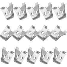 ISDVBUY 15 Pcs Adjustable Shelf Clips, Stainless Steel Brackets 15 
