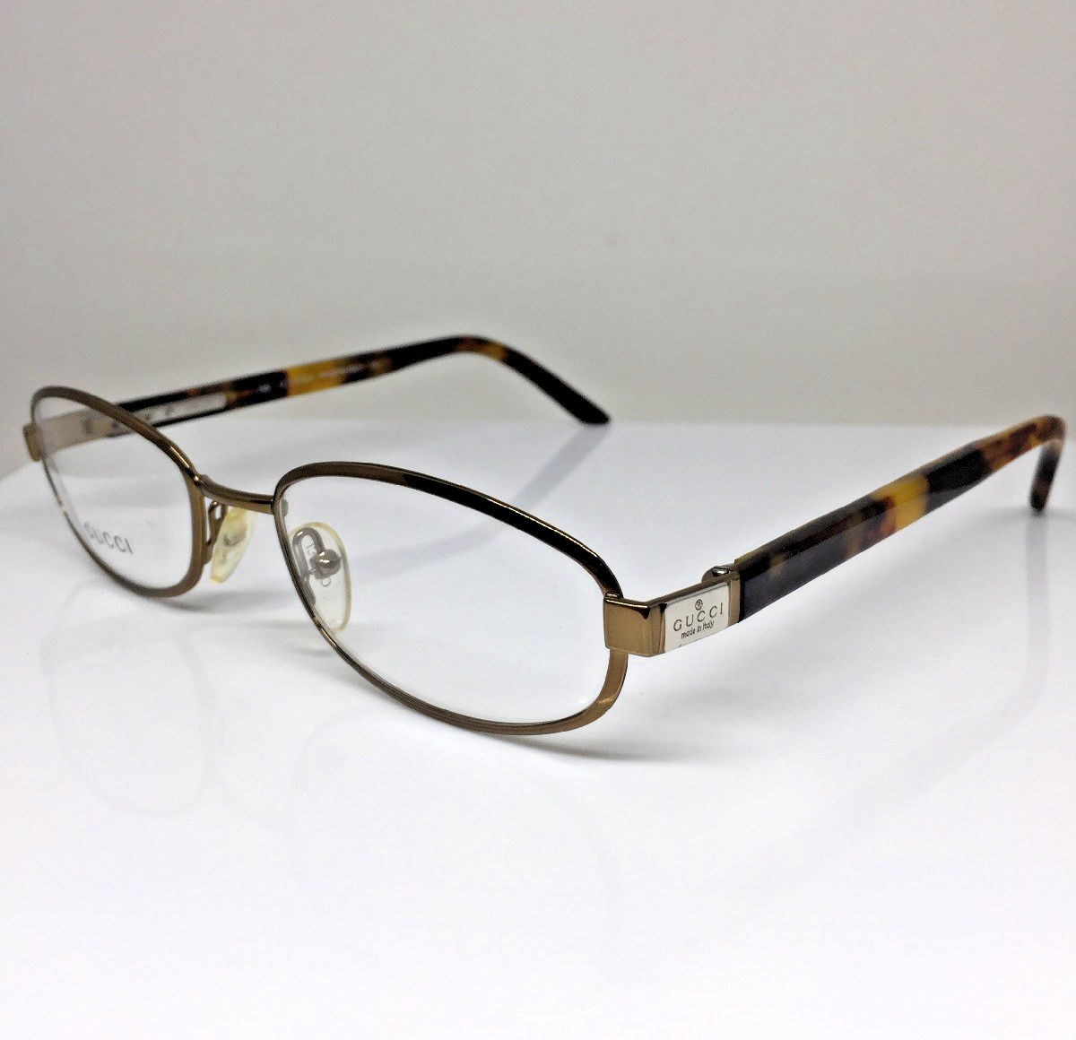 New Vintage Gucci GG 1372 Eyeglasses C. E9X Shiny Bronze Brown