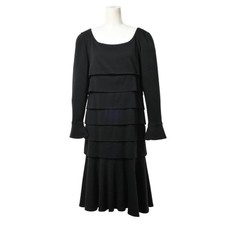 CHANEL 01A Wool Tiered Dress Used CYHE-0