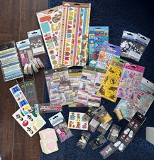 NEW Sticker Scrapbook Lot for Kids, Baby, etc. Ribbons  Brads Craft Supplies