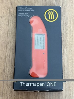 ThermoWorks Thermapen ONE Digital Meat Thermometer Waterproof Cayenne Pepper