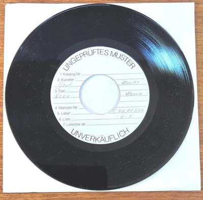 GERT HAUCKE "Lady Puppenface" D 1983 NDW minimal Synth 80er 7" M- WL Test Press - Bild 1 von 2