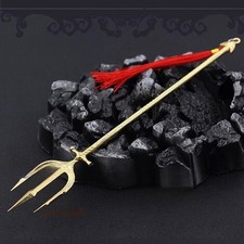 Metal Trident Sword Spear For 6'' Action Figure 1/12 8.66'' Custom Weapon