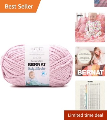 Baby Blanket Baby Pink Yarn - 1 Pack of 300g/10.5 oz - 100% Polyester - Super...