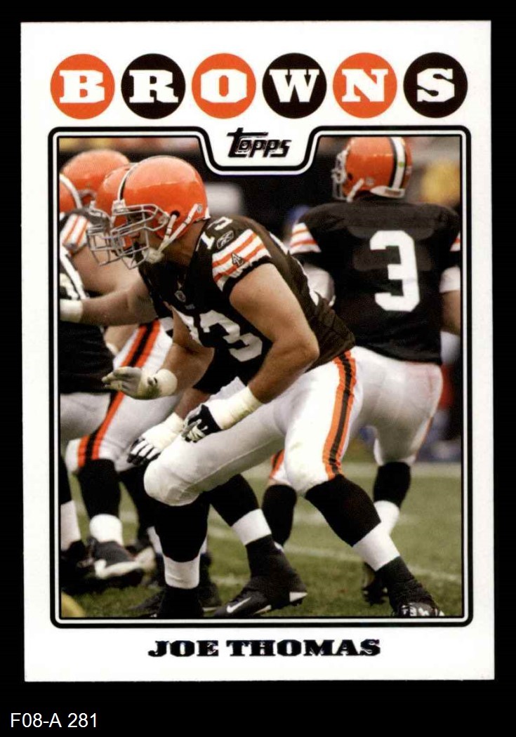 2008 Topps #281 Joe Thomas Browns-FB HOF Wisconsin 8 - NM/MT