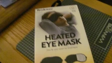 Brookstone Hot & Cold Therapy Heated Eye Mask for Stress Relief Eucalyptus Scent