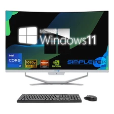 All IN One i9 27 " Curved Win 11 RAM 64GB SSD 4TB Gpu GTX1660 PC Editing Gaming