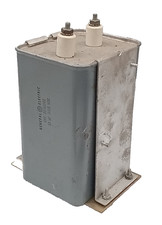GE  Oil Filled Capacitor  10 MFD  3000 VDC  /  10 uF  3000 VDC