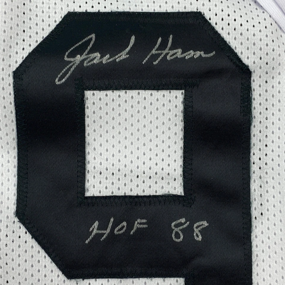 Autographed/Signed JACK HAM HOF 88 Pittsburgh White Football Jersey JSA COA - Image 3 of 4