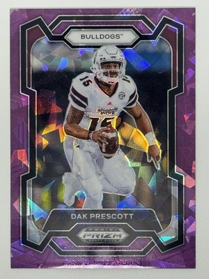 2024 Panini Prizm Draft Picks Purple Ice #65 Dak Prescott Mississippi State