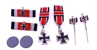 World War 2 German Military pins lot Iron cross badges stick pins bars & coins