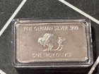 1 oz .999 Fine Silver Bar United States of America Bull Bar