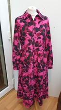Helene Berman Size 10 Dress Long Sleeve Shirt Dress With Pockets New