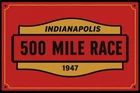Indianapolis 500 Indy Vintage Style  Racing Metal Sign