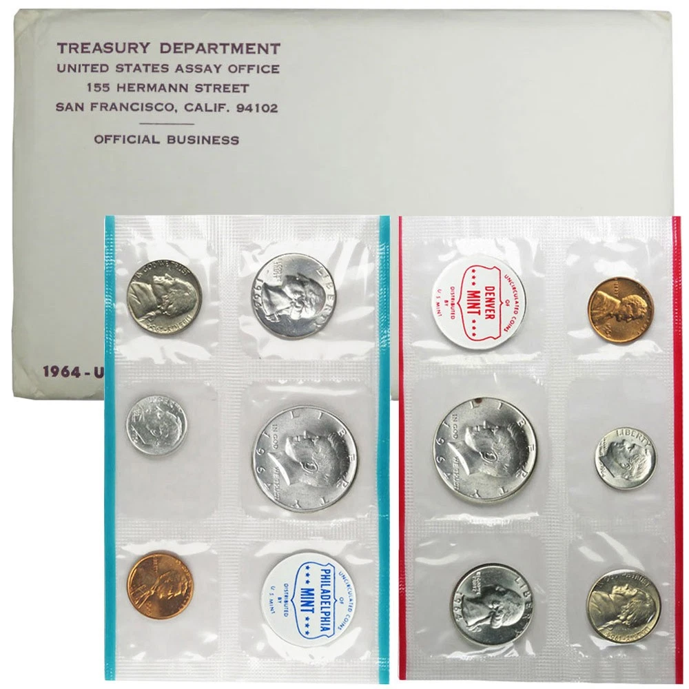 Uncirculated Uncertified 1964 US Coin Mint Sets for sale | eBay