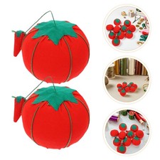 12 Pcs Simulated Tomato Sewing Kit Needle Cushion Delicate Pin Holder Lovely