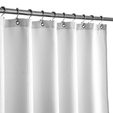 Small Stall Shower Curtain Fabric 42 inch Wide, Waffle Weave, Hotel Luxury Spa,