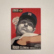 Upper Deck 1994 Collector's Choice Roger Clemens #322 Checklist Baseball Card