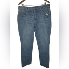 Faded Glory Womens Size 18 Straight Leg Jeans Medium Wash Blue Denim Plus Size