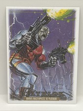 Deathlok- 2024 Marvel Masterpieces ‘92 Platinum Canvas Insert Card No. 28