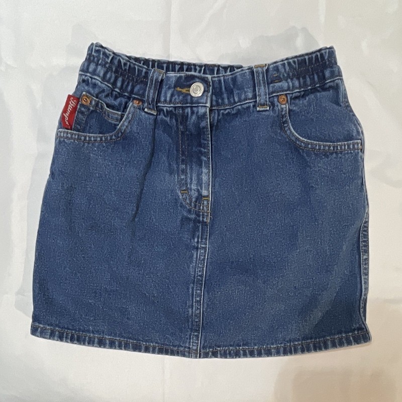 Vintage Retro 90s Bumper Girls Denim mini Skirt 7/8 YRS 100% Cotton 