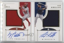 2021 Panini National Treasures 70/99 Alex Kirilloff Jo Adell #DSM-JA Auto 1cc7