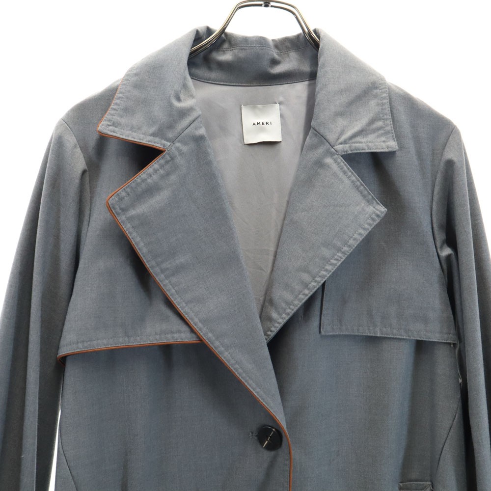 AMERI UNDRESSED Long sleeve Back Pleated Belted t… - image 5