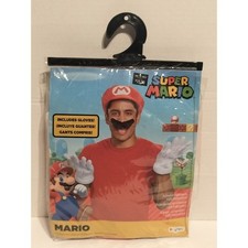 Disguise Super Mario Accessory Costume Kit Hat Gloves 73790 Party No Mustache