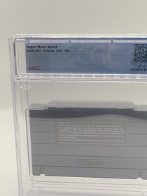Super Mario World (SNES, 1991) CGC 8.5 Graded Cart Not WATA, PSA, VGA