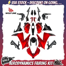 WOLFLINE Bodywork Fairing Kit For Triumph Daytona 660 2024-2025 ABS Glossy Red