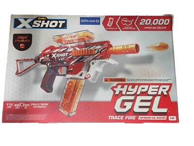 NIB X-Shot Hyper Gel Trace Fire Blaster with 20,000 gel pellets NEW SEALED BOX