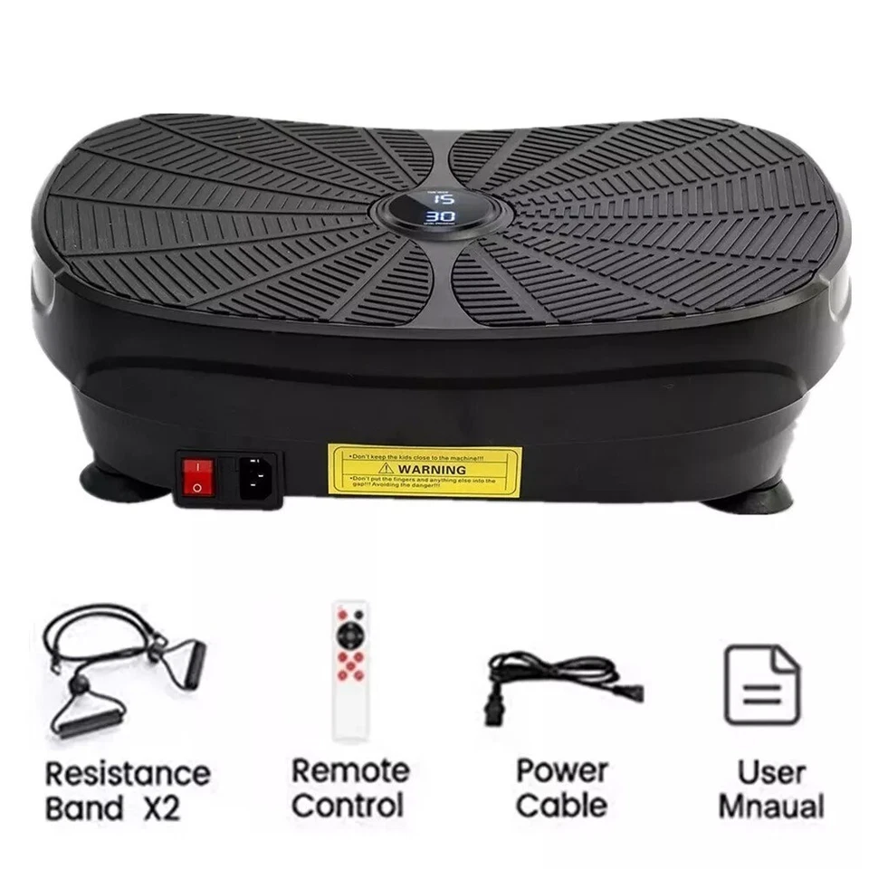 Vibration Platform Plate Whole Body Exercise Fitness Massager Machine Slim Music - Image 3 of 3