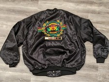 Vintage Made In USA XL 90s Malcolm X black history Satin Jacket