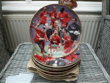 10 DANBURY MINT LIVERPOOL FC COLLECTOR PLATES "TREBLE WINNERS 2001" JOB LOT