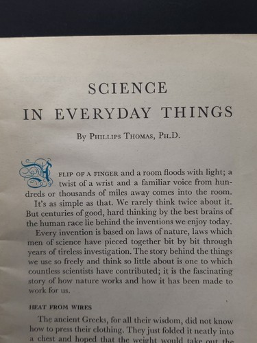 Vintage 1943 Science In Everything Westinghouse - Picture 5 of 7