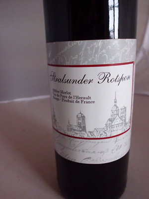 Rotwein, Stralsunder Rotspon, Merlot 2003