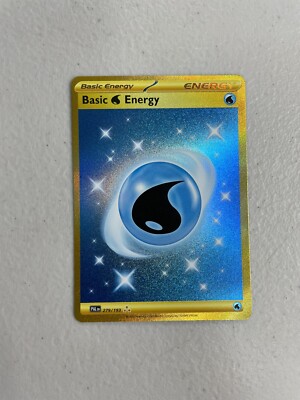 water energy pokemon card Gold Secret Rare Water Energy Paldea Evolved 279/183 Pokemon Card NM +
