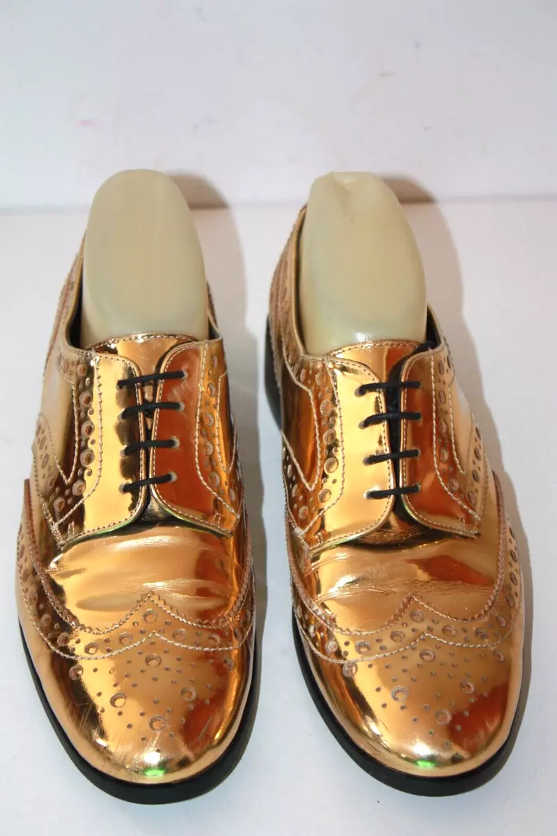 MINELLI Derby Lacets Cuir Fleuri Dor Doubl es Cuir T 40 TBE eBay