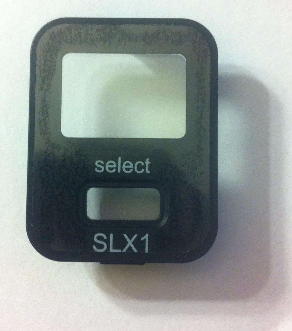 Shure SLX1 LCD window Shure SLX1 Shure Transmitter Bezel Part