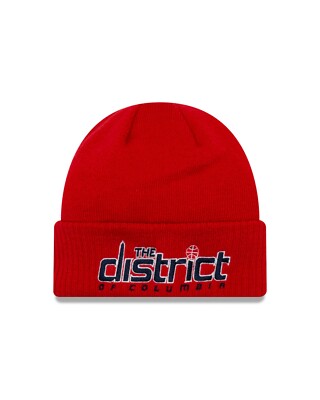 Washington Wizards New Era Color Flip Cuffed Knit Hat- Red