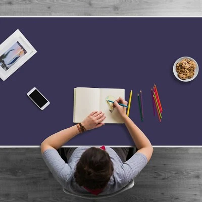 DECORMAT Schreibtisch Auflage Schreibtischmatte geruchlos Dunkelblau 120x60