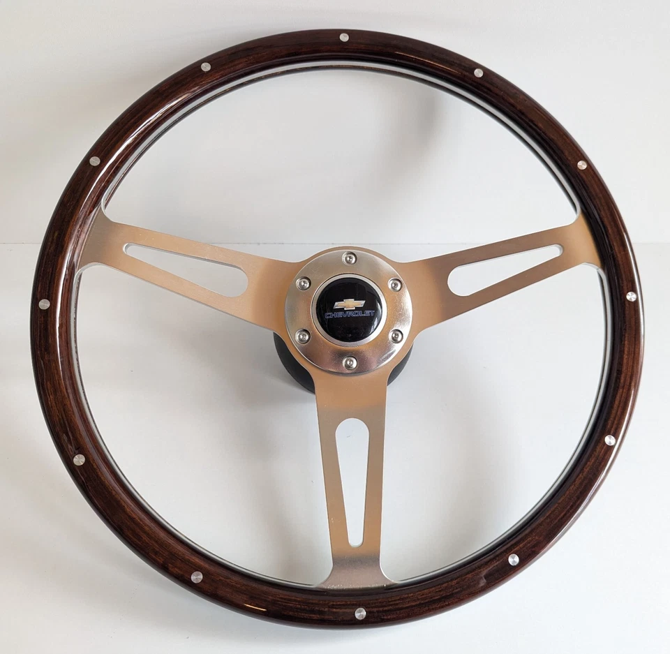 Volante compatible con Chevrolet Chevy madera clásico vintage madera Camaro 69-92 Foto 2 de 4