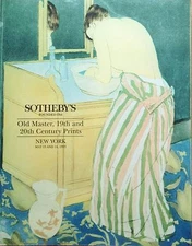 Sotheby's Catalog Old Master Impressionism Contemporary Fine Art Prints 19-20th