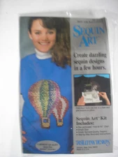 SEQUIN ART KIT NIP PARROT, HOT AIR, OR UNICORN CHOICE DISTLEFINK DESIGNS